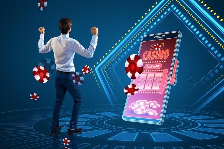 Tampilan halaman login dan verifikasi keamanan aplikasi nuansa slot